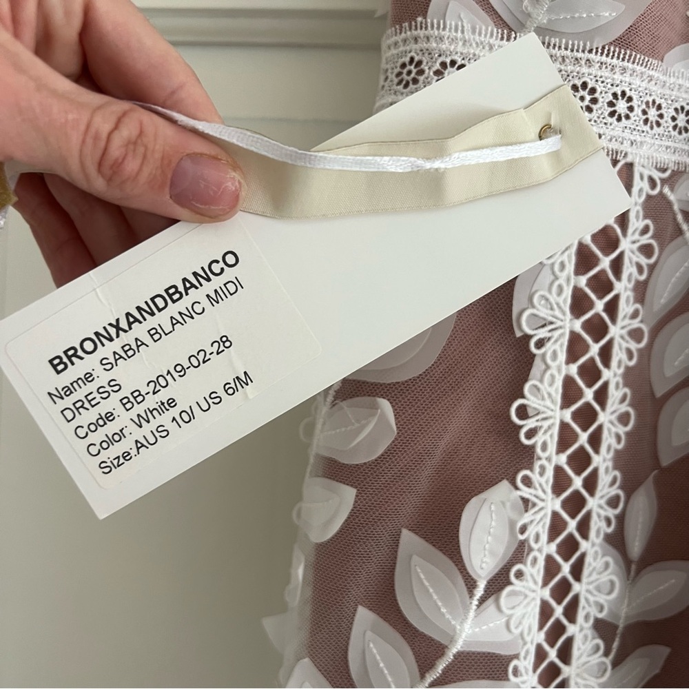 Bronx and Banco White Saba Blanc Midi Size US 6/M NWT - Picture 2 of 11